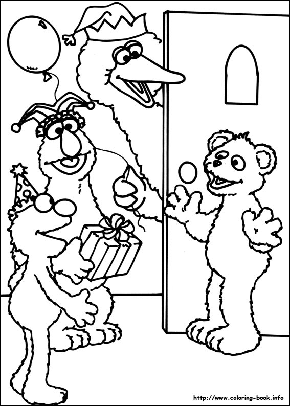 Sesame Street coloring picture